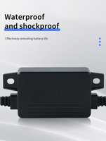 Chargeur de robot rapide NULIKE IP67, design personnalisable, ignifuge, noir, 50W AC/DC, respectueux de l'environnement, chargeur lithium-ion étanche pour extérieur