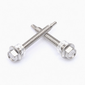 Tornillo Autoperforante de Cabeza Plana DIN7504 de Acero Inoxidable con Recubrimiento de Zinc y Arandela de Nylon, Fijación Métrica para Montaje en Panel - Product Image 2