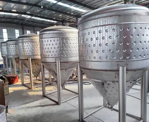 1200L fermentor टैंक घर काढ़ा बॉयलर किट घर शराब बनानेवाला शंक्वाकार किण्वक