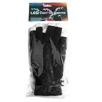 Guantes LED Luminosos de Punto Acrílico, Guantes Intermitentes Coloridos para Fiestas, Halloween, Conciertos, Espectáculos, Raves, Cosplay