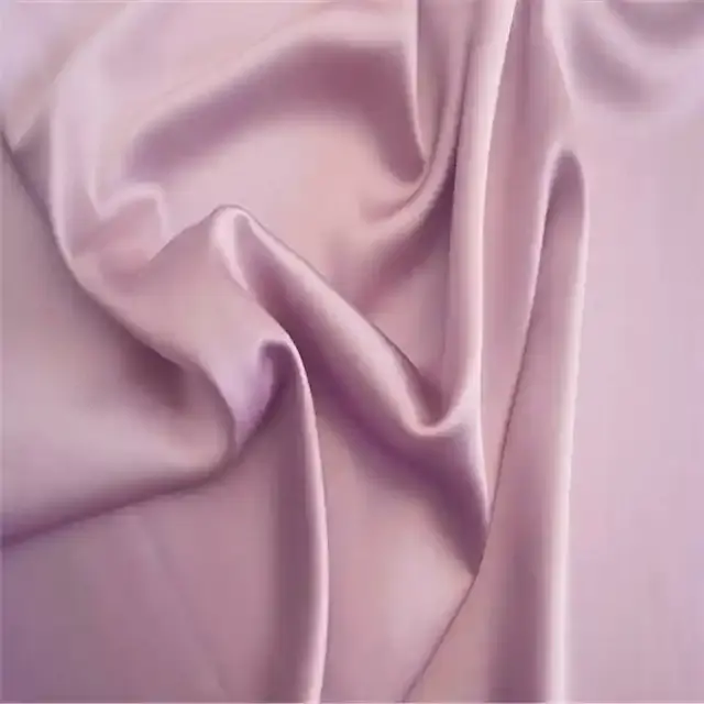 Warna terbaru bahan perasaan lembut kualitas tinggi 100% kain Satin Charmeuse sutra murni untuk kain wanita musim semi