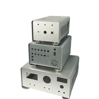 Boîtier électronique en aluminium sur mesure OEM ODM usiné CNC avec ouvertures découpées au laser pour boîtier de commande PCB