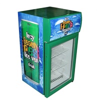 Oumeite chaud autoportant livraison directe de crème glacée coffre congélateur Mini Bar réfrigérateur réfrigérateur refroidisseur de boissons pour supermarché