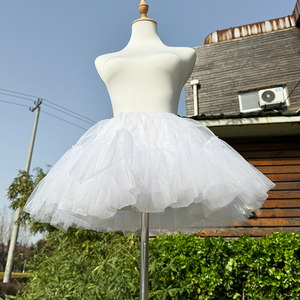 Sirène Crinoline Mesh Trompette 4 couches <span class=keywords><strong>Robe</strong></span> de mariée Crinoline <span class=keywords><strong>Jupon</strong></span> avec 4 couches à volants - Product Image 3