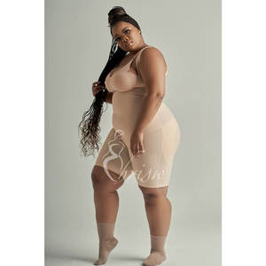 Faja moldeadora de cuerpo posparto para mujeres embarazadas, corsé sin costuras, Control de barriga, faja <span class=keywords><strong>colombiana</strong></span> de encaje con cremallera, mono de busto abierto - Product Image 4