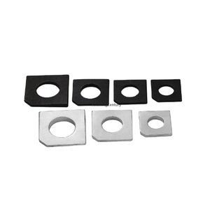 Rondelles carrées coniques GB 852 pour poutres en I, rondelles carrées antidérapantes noires - M8/M10/M12/M14 - Product Image 1