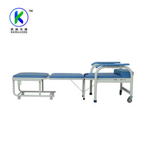 L'<span class=keywords><strong>hôpital</strong></span> de métal canapé chaise <span class=keywords><strong>lit</strong></span> pliable et accompagner utilisé pour la chambre du patient - Product Image 2