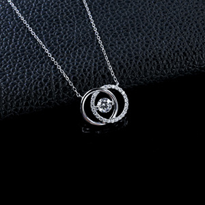 สร้อยคอเพชรหรูหรา925เฉพาะกลุ่มเงินสเตอร์ลิง - Product Image 2