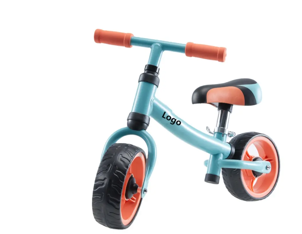 2 in 1 baby push bike ride on toy steel kids balance bike