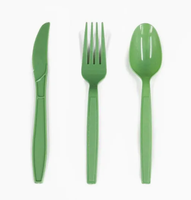 Cuillère à thé biodégradable personnalisée de 8 pouces, jetable, moderne, longue, en plastique, pour les voyages