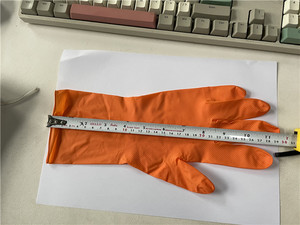 12 Zoll Industrie LKW 8 mil Autore paratur Diamant Textur Griff OEM Logo benutzer definierte Food Service Mechaniker reine Nitril Handschuh Handschuhe - Product Image 4