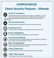 Papier de qualité A pour écriture, impression, paiement commercial, caissiers, contrats, accords, formulaires, commandes, chèques vierges, QuickBooks, chèques bancaires