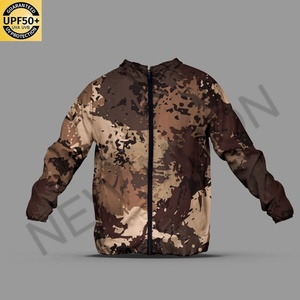 Custom Mens Lightweight <b>Camouflage</b> Windbreaker Jacket Sun Protection Breathable Outdoor Fishing Hunting Tactical Outerwear - Product Image 1