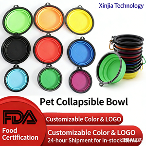 Bol pliable pour chien, sûr, souple et pliable, pour l'eau et la nourriture, pour les voyages, la randonnée, en silicone de qualité alimentaire, pour chien en plein air - Product Image 5