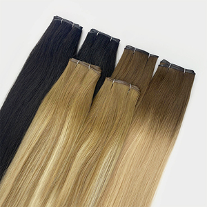 Extensión Genius de Cabello Humano Invisible para Salón de Belleza, Trama de 30 Pulgadas, Color Rubio Claro, Venta Al por Mayor - Product Image 2
