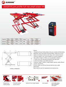 Elevador de Tijera pequeño ultrafino de 3,5 T, elevador hidráulico para reparación de automóviles con CE - Product Image 4