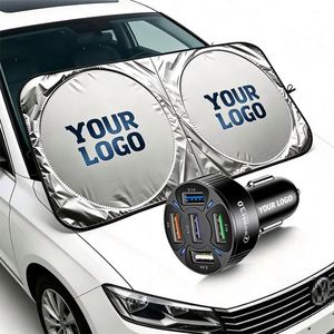 Parasol Plegable Portátil para Automóvil, Venta al por Mayor, Regalo Promocional para Concesionarios de Automóviles, Parasol para Automóvil con Logotipo Personalizado - Product Image 1