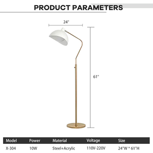 <span class=keywords><strong>Lampe</strong></span> de sol moderne en acrylique avec alerte de lumière <span class=keywords><strong>du</strong></span> <span class=keywords><strong>jour</strong></span> LED argentée, personnalisée et créative, pour la lecture au chevet - Product Image 3