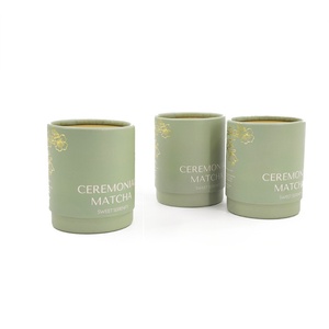 30g Matcha Food Grade Paper Tube Packaging Eco-friendly Custom Size and Design Equipped with Moisture-proof Metal Lid - Product Image 3