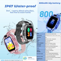 Vente directe d'usine, montre connectée pour enfants 4G, suivi de localisation GPS, SOS, étanche IP67, bracelet en silicone, appels pour enfants, batterie 4 jours