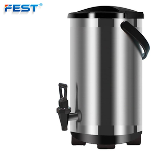 Wadah Teh Gelembung 8l 10l 12l Penghangat Makanan Drum Penggunaan Rumah Dispenser Air Panas Terisolasi untuk Penggunaan Komersial Dispenser Ketel Panas - Product Image 1