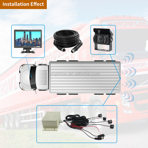 Système de capteur de stationnement capteur de stationnement arrière pour camion moniteur caméra <span class=keywords><strong>Radar</strong></span> 24V camion autobus scolaire Van capteur de stationnement Anti Collision - Product Image 5