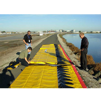 Barrière d'eau auto-gonflante en PVC, rapide et portable, 360 pouces de long x 20 pouces de large, pour le déviation des inondations dans les rivières