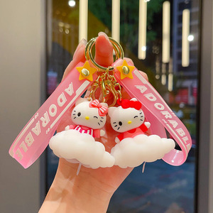 Llavero Creativo y Adorable de Gato KT, Llavero de Peluche, Colgante de Dibujos Animados para Coche o Mochila, Llavero de <span class=keywords><strong>Hello</strong></span> Kitty y <span class=keywords><strong>Disney</strong></span> - Product Image 4