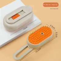 Brosse de massage de nettoyage d'épilation d'animal familier du Portable 3-en-1 de Offre Spéciale avec le jet de vapeur pour le produit de toilettage de salle de bains