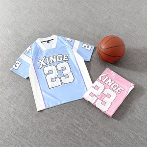 Camiseta Deportiva Personalizada de Estilo Urbano para Hombre, Camiseta Deportiva de Poliéster con Bordado y Sublimación Personalizados, Camisetas de Fútbol Americano - Product Image 3