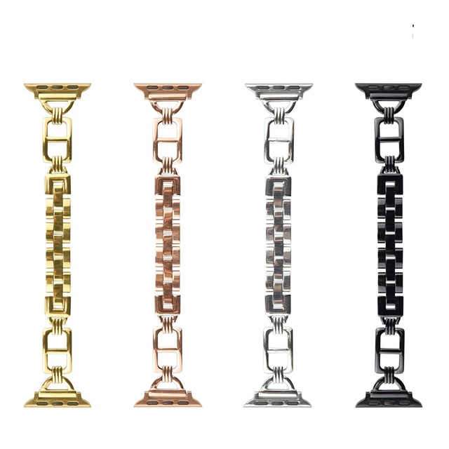 Stainless Steel Women'S Metal Strap for Apple Watch 876543 41/42/44/45mm Stainless Steel Bracelet for Iwatch 10 Metal Watch Band