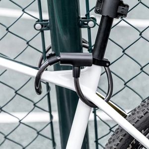 साइकिल एक्सेसरीज नकली साइकिल केबल लॉक सेल्फ कोलिंग टॉप क्वालिटी मल्टी फंक्शन केबल लॉक - Product Image 6