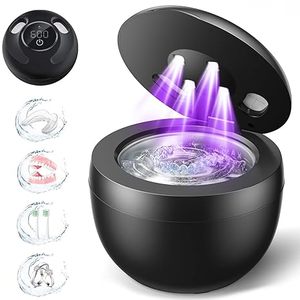 Nettoyeur de Retenue <span class=keywords><strong>à</strong></span> Ultrasons <span class=keywords><strong>pour</strong></span> Prothèses <span class=keywords><strong>Dentaires</strong></span> Aligneur Protège-Bouche 45kHz Nettoyeur de Bijoux <span class=keywords><strong>à</strong></span> Ultrasons <span class=keywords><strong>pour</strong></span> Anneau Montre <span class=keywords><strong>Brosse</strong></span> <span class=keywords><strong>à</strong></span> Dents - Product Image 1
