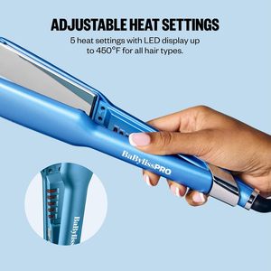 Lisseur à cheveux BaBylissPRO en titane avec affichage de la température (LED) 1200W 472 120-230C pour tous types de cheveux - Product Image 4
