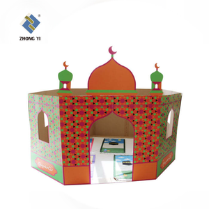 Vendita calda fai da te casa di cartone disegno e colorazione <span class=keywords><strong>Masjid</strong></span> fai da te moschea di cartone - Product Image 2