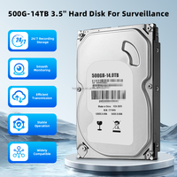 Disque Dur Intelligent pour Système de Surveillance de Sécurité CCTV NVR SATA 3.5 Pouces, Capacités Multiples : 14 To, 8 To, 6 To, 4 To, 3 To, 2 To, 1 To, 500 Go