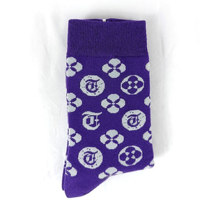 Chaussettes en coton jacquard tricoté à motif dessin animé hivernal, 100 % coton, personnalisables pour usage quotidien – CONCEPTION ET MAQUETTE GRATUITES - Product Image 1