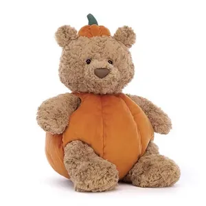 Neue kürbis Teddybär 45 cm hohe Qualität Halloween-Puppe Teddybär Plüschtied