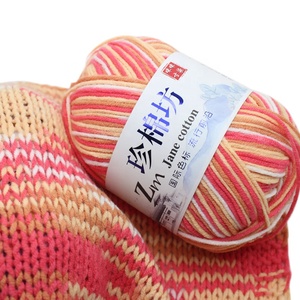 Cynthia Mới Cầu Vồng Màu Bông Tay Sữa Đan Len Sợi Không Gian Nhuộm Crochet Sợi DIY Bé Dệt Kim Sợi - Product Image 6