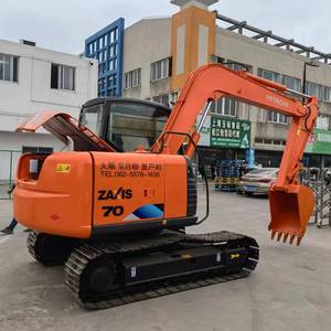 Excavadora HITACHI de 7 toneladas de Segunda Mano, Original de Japón, Excavadora Usada Hitachi ZX70 en Buenas Condiciones - Product Image 5