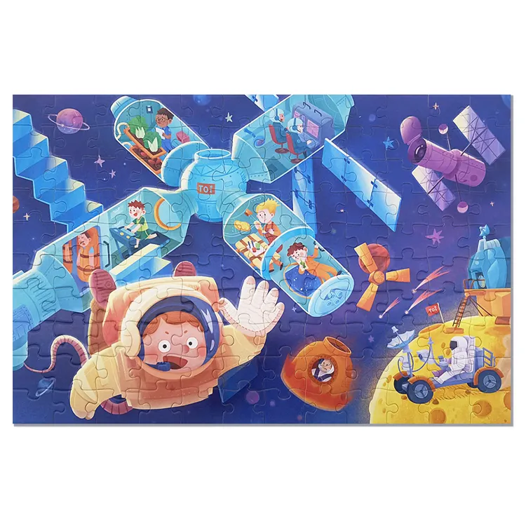 China Factory Custom Oem Diy Educational Kids Toy Game Paper Jigsaw Puzzle