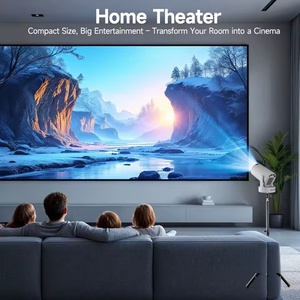 Dazzler hy300 Ultra <span class=keywords><strong>Mini</strong></span> chiếu 4K Ultra HD xách tay rạp hát tại nhà với Thông Minh Bluetooth Wifi cho trong nhà & Ngoài trời sử dụng - Product Image 5