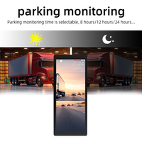 Cámara DVR Panorámica de Visión de Pájaro de 12.3 Pulgadas para Camiones y Autobuses, Doble Lente, Pantalla IPS, Grabador de Video, Líneas de Estacionamiento