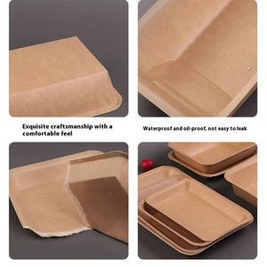 Machine de formage entièrement automatique pour boîtes à lunch jetables en papier kraft et plateaux carrés, pour barbecues et diverses applications de plateaux - Product Image 4