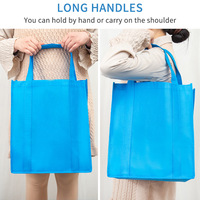 Bolso no tejido impreso con logotipo promocional personalizado de fábrica, bolso de compras no tejido de PP de compras resistente reutilizable