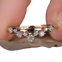 Gia Igi Certifié CVD HPHT Lab Grown Diamond 14k/18k Solid Gold Bague de mariage éternité pour femme/homme