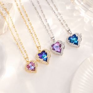 สร้อยคอทองแดงประดับจี้รูปหัวใจหลากสี พร้อมใบรับรอง CE สำหรับผู้หญิง - Product Image 5