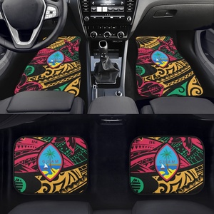 Accesorios de Verano para Automóviles, Alfombrillas de Goma con Estampado de Tatuajes Tribales Culturales Polinesios de Guam, Alfombrillas de Lujo con Impresión Bajo Demanda - Product Image 1