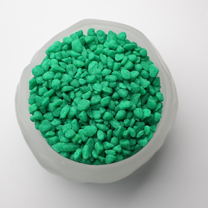 Ghiaia Colorata Blu Lucidata per Giardini, Ciottoli Decorativi, Pietre di Vetro - Product Image 1