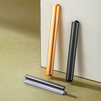 Poignées de tiroir et de placard en aluminium noir et or de 96-1000 mm (12 pouces) pour armoires et commodes, vente en gros